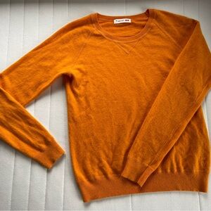 Uniqlo Tomas Maier Cashmere Crewneck Sweater Orange
